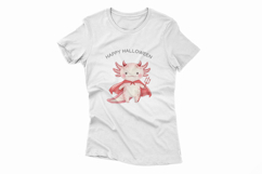 Halloween Axolotl Red Devil Trident Horns PNG Uparupa Animal Product Image 2