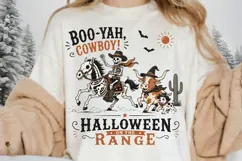 Boo Yah Cowboy PNG Sublimation Design - Halloween On The Product Image 4