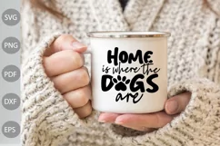 Home is Where the Dogs Are SVG Cut Files/ Dog Mom Keychain Product Image 2