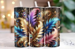 Feathers Tumbler Wrap | Sublimation | Tumblers Product Image 1