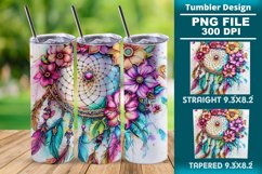 Dreamcatcher 20oz skinny Tumbler wrap design png Product Image 1