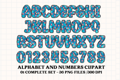 4th July Alphabet png clipart, independence letters doodle Product Image 2