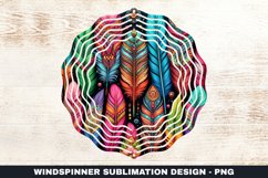 Feathers Wind Spinner Sublimation Design Product Image 1