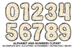 Enchanted Garden Patchwork Alphabet PNG Clipart 300 DPI Product Image 5