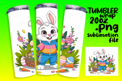 Custom 20oz Tumbler Gift Design , Easter Bunny Product Image 1