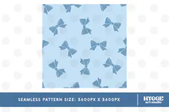 American 4th of July Patriotic Coquette Bow Seamless Pattern Product Image 2