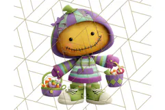 Colorful Halloween Clipart PNG, Cute Kids & Candy Clip Art Product Image 5