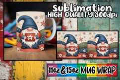 Radiant vibes 11oz 15oz sublimation wrap, Gnomes Product Image 1