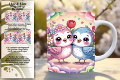 Classy 15oz Mug Wrap Png Design , Birds Product Image 1