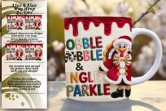 Playful 15oz Mug Wrap Png Artwork , Holiday Product Image 1