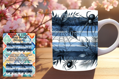 Creative 15oz Mug Wrap Png Artwork , Halloween Product Image 1
