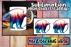 Perfect start sublimation 11oz 15oz mug wrap, Animals Art Product Image 1