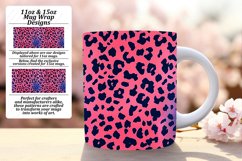 Leopard Glitter Mug Wrap 11oz/15oz Patterns for Style Product Image 1
