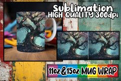Spring Delight with Tree Mug Wrap Sublimation Product Image 1