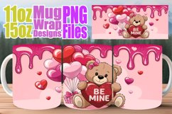 15x Mug Wrap Design , Love Bear Product Image 9