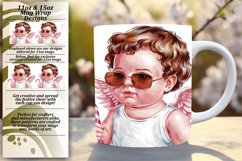 Vibrant 11oz Mug Wrap Png Artwork , Cupid Product Image 1