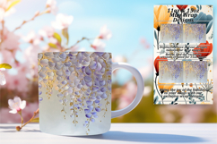 Inspirational 11oz Mug Wrap Png Artwork , 3D Flower Product Image 1
