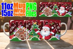 Joyful moments 11oz 15oz mug wrap, Santa Product Image 1