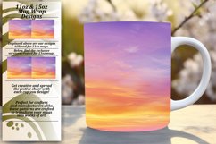 Eye-Catching Gradient Design Mug Wrap Sublimation 11oz/15oz Product Image 1