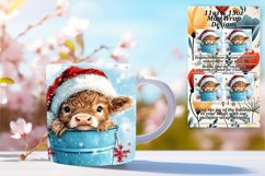 Artistic 11oz Mug Wrap Png Template , Christmas Product Image 1
