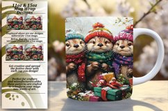 Inspiring 15oz Mug Wrap Png Template , Cute Xmas Product Image 1