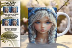 Charming 15oz Mug Wrap Png Artwork , Fairy Product Image 1