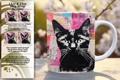 Cat-Printed Mug Wraps: Sublimation Product Image 1
