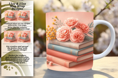 Dynamic 15oz Mug Wrap Png Artwork , Books Product Image 1