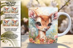 Watercolor Animal &amp; Flower Sublimation Wraps 11oz/15oz Product Image 1