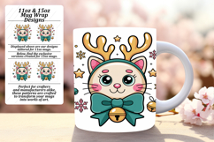 Gorgeous Png Mug Wrap Design 15oz , Cute Christmas Product Image 1