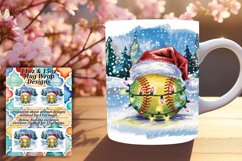 Fashionable 11oz Mug Wrap Png Artwork , Holiday Product Image 1
