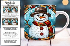 Festive Stained Glass Elegance - Mug Wrap Magic Product Image 1