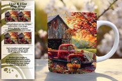 Red Pickup Harvest Coffee Cup 11oz 15oz Product Image 1