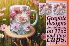 Enchanting Springtime 3D Floral Sublimation 11oz 15oz Product Image 1