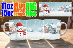 Heartfelt dreams sublimation mug wrap, Winter Product Image 1