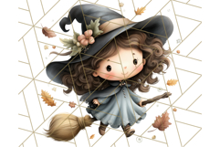 Spooky Little Witches Halloween Clipart PNG Product Image 5