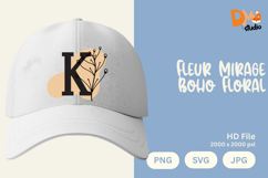 Fleur Mirage Boho Floral Monogram Product Image 1
