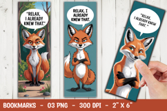 Funny Fox Bookmark Sublimation Product Image 1