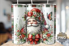 Christmas Santa Tumbler Sublimation - 20 Oz Skinny Tumbler Product Image 1