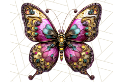 Metallic Butterfly Clipart PNG Clipart, Vibrant Butterfly Product Image 5