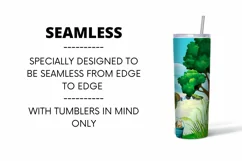 Fishing Tumbler Sublimation | 20 oz | Taper | Straight Product Image 2