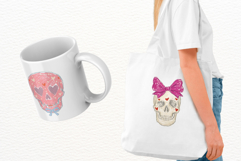 Coquette Skull Clipart Product Image 3