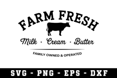 Farm Fresh Products Svg |Farming SVG Cut files | Cricut Product Image 1