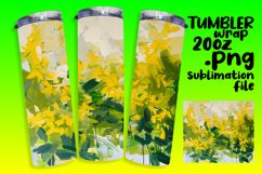 Garden Serenity 20oz Tumbler Wrap Sublimation Product Image 1