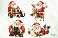 Funny Santa Claus Clipart Product Image 1