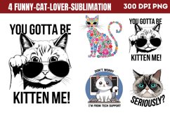 Funny Cat Lover Sublimation PNG Product Image 1