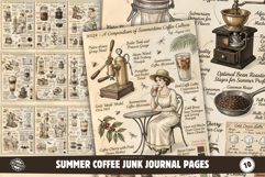 Summer Coffee Junk Journal Pages Product Image 1