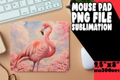 Colorful Flamingo Sublimation Mouse Pad - Holiday Haven Product Image 1
