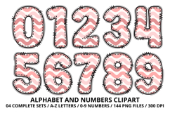Romantic Coquette Alphabet PNG Letters &amp; Numbers 300DPI Product Image 5