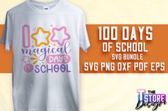 100 days of school SVG Design|Quotes SVG Design | School SVG Product Image 1